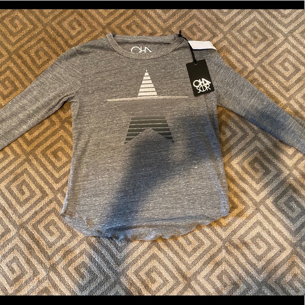 Chaser Girls Long Sleeve Graphic Star Top